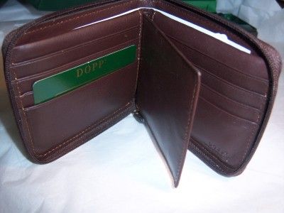 Dopp Leather Ziparound ID Wallet  