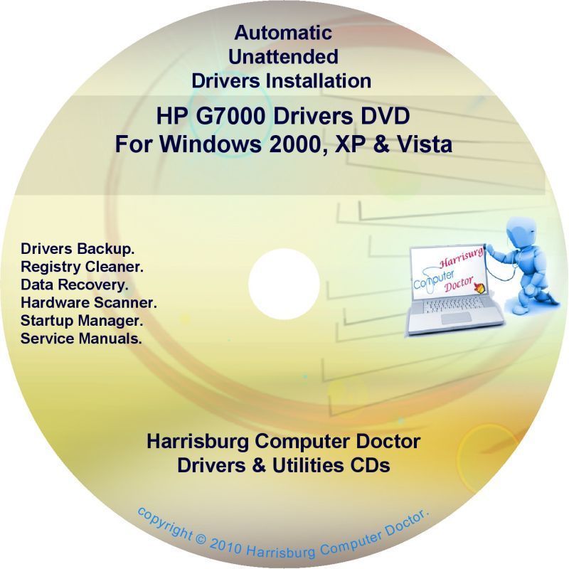 HP G7000 Driver Recovery Restore Software Disc CD/DVD  