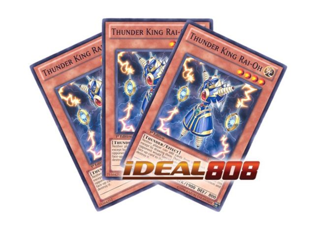 YUGIOH THUNDER KING RAI OH COMMON RYMP EN074 MINT 1ST x 3 SET  