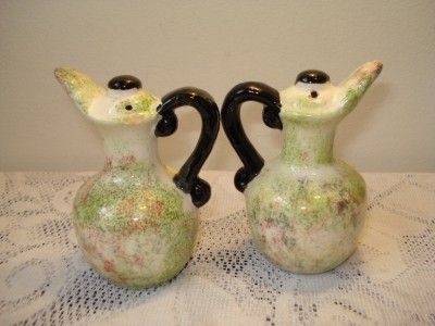 Vintage Handled Wine Jug Salt & Pepper Shakers  