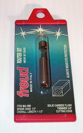 Freud Router bit 64 100 Solid Carbide Flush trimmer 3/8  