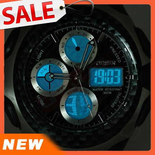 OHSEN New green fashion men women GIFT analog quartz sport wrist watch 