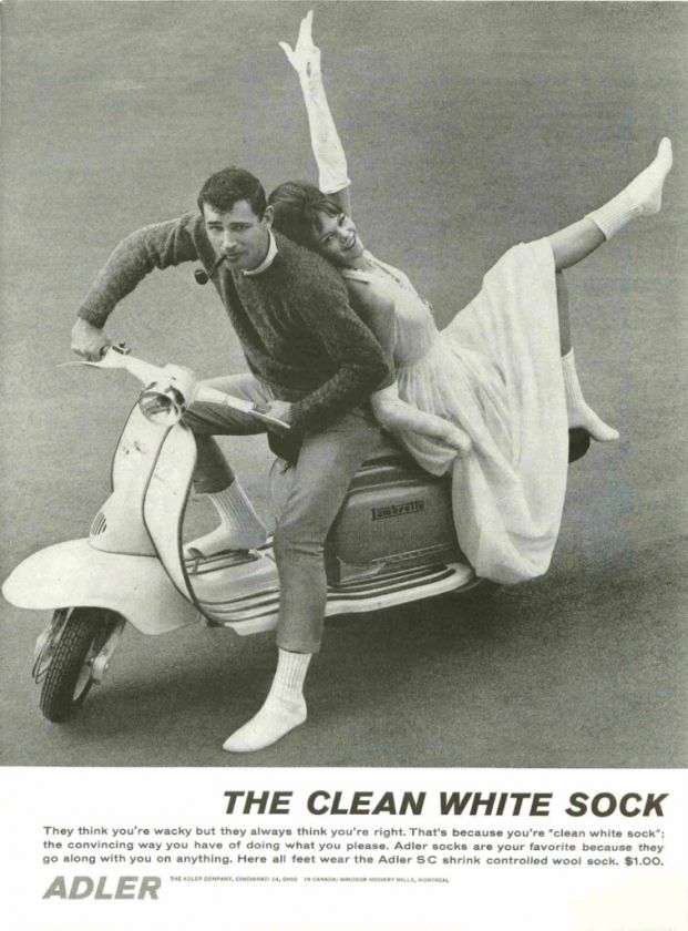   11 inches. Click here to view other classic motor scooter ads