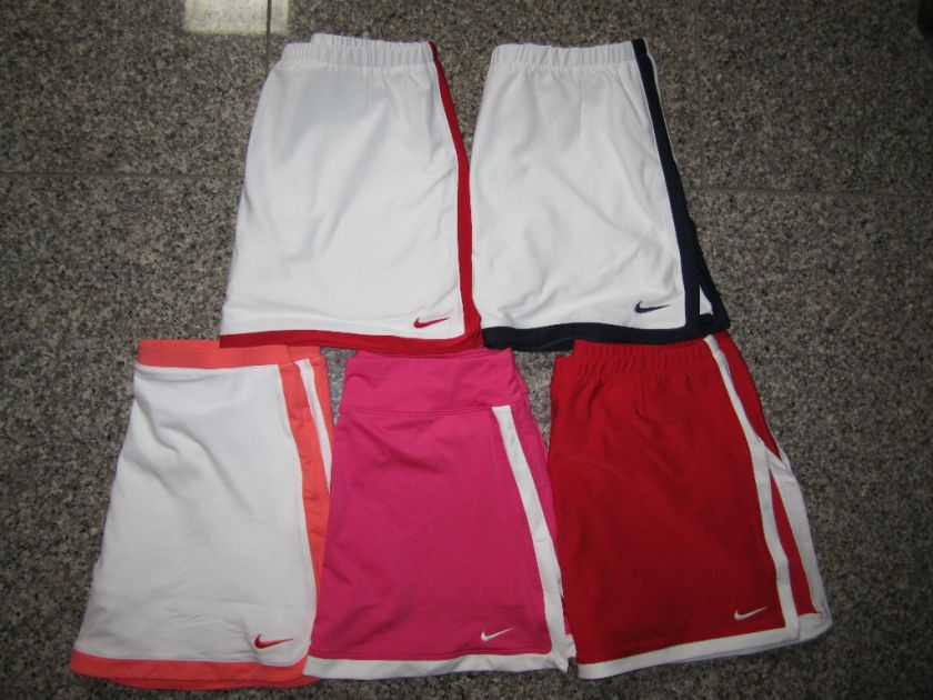 NIKE Womens Tennis Skirts  White/Red/ Pink Colors  NEW  