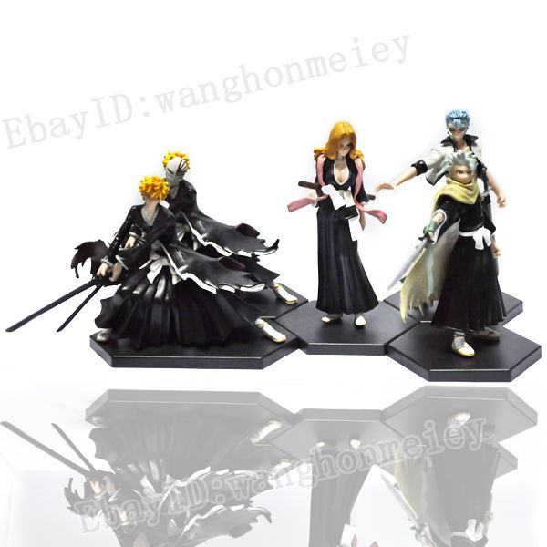 Bleach figure 5pcs Grimmjow rangiku ichigo toushirou  