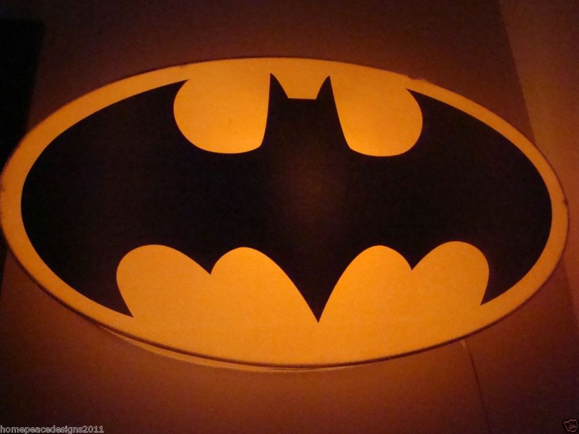 POTTERY BARN KIDS BATMAN SCONCE, BATMAN BEACON SIGNAL LIGHT  