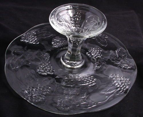 Colony Harvest Grape Cake Stand Salver  