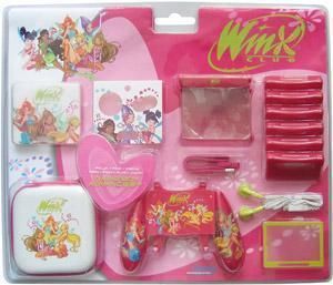 WINX CLUB Pack   Case Stickers Earphones For GBA SP New  