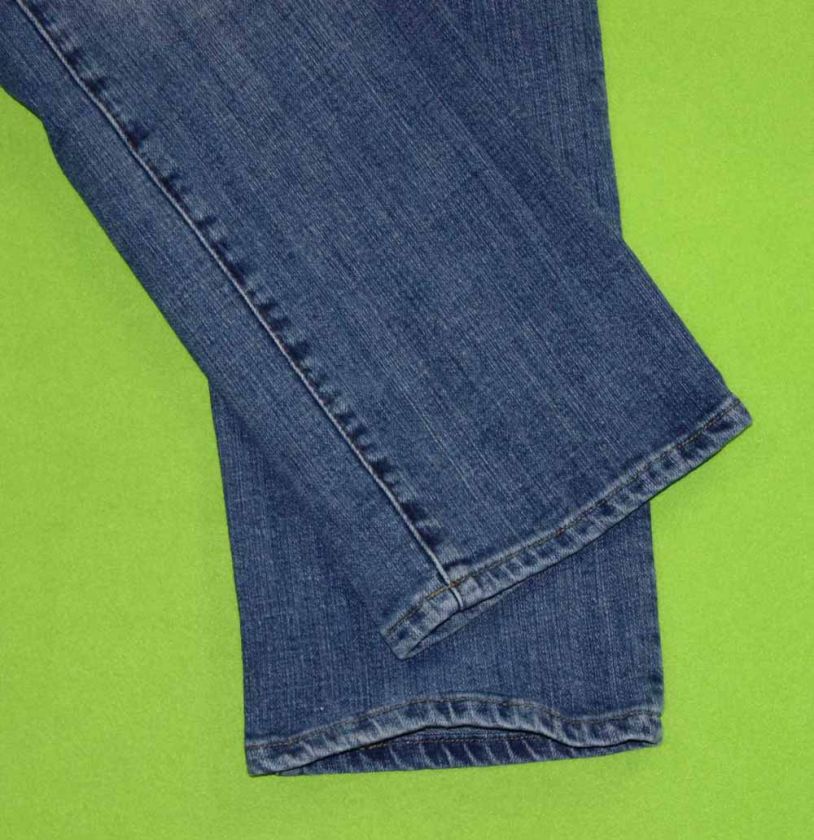 sz 8 x 30 Stretch Womens Blue Jeans Denim Pants FK90  