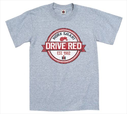 Farmall T shirt Work Smart Drive Red  