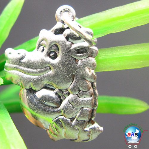 925 Sterling Silver Zodiac Dragon Charm pendant SMG95  